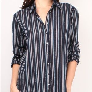 Xirena Beau Striped Button Down Shirt